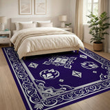 Purple Elegant Purple Persian Medallion Area Rug