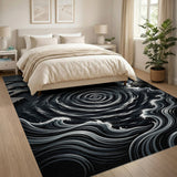 Dramatic Ocean Whirlpool Area Rug
