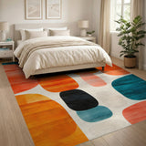 Vibrant Abstract Multicolor Area Rug