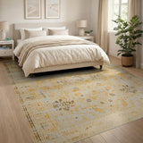 Vintage Beige Gold Persian Area Rug
