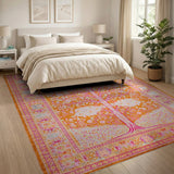 Traditional Persian Multi-color and Patterns Vibrant Tree of Life Persian Area Rug