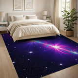 Cosmic Nebula Glow Area Rug