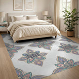Pastel Architectural Mandala Area Rug