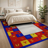 Playful ABC Alphabet Kids Rug with Animals