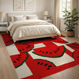 Watermelon Patchwork Area Rug