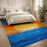 Radiant Sun Horizon Abstract Area Rug