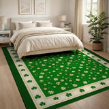 Emerald Shamrock Scatter Area Rug