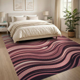 Tribal Serpent Wave Area Rug
