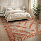 Southwestern Pink Diamond Geometric Rug