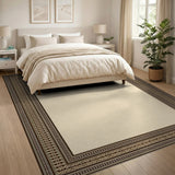 Ornate Heritage Tribal Border Area Rug