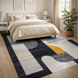 Bold Geometric Multi-Color Geometric Modern Area Rug