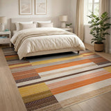 Multi-Stripe Geometric Modern Area Rug