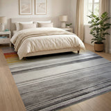Vibrant Gradient Stripe Area Rug