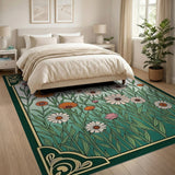 Vintage Wildflower Meadow Area Rug
