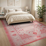 Pink Blush Pink Persian Area Rug
