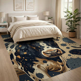 Spotted Holstein Cow Portrait Area Rug