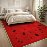 Watermelon Slice Red Area Rug