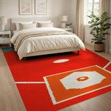Retro Baseball Diamond Area Rug