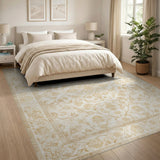 Beige Floral Vintage No. 6 Area Rug