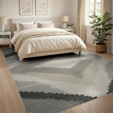 Geometric Modern Grey Modern Grey Diamond Geometric Area Rug