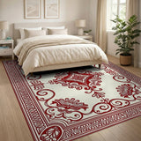 Ornate Red Persian Medallion No. 5 Area Rug