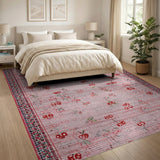 Whimsical Cherry Scatter Pink Area Rug