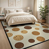Chocolate Chip Cookie Scatter Area Rug
