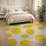 Yellow Spot Abstract Area Rug