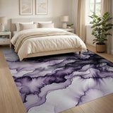 Ethereal Purple Watercolor Area Rug