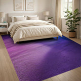 Purple to Blue Ombre Plush Area Rug