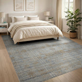 Blue Distressed Vintage Area Rug