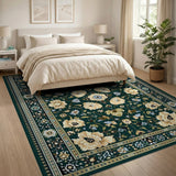Emerald Persian Floral Area Rug