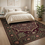 Opulent Traditional Persian Medallion Area Rug