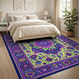Traditional Persian Vibrant Mandala Persian Area Rug
