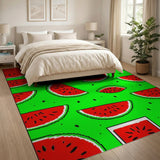 Vibrant Watermelon Slices Area Rug