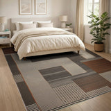 Modern Geometric Block Area Rug