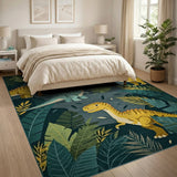 Dinosaur Jungle Kids Cartoon Area Rug