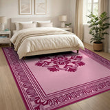 Elegant Pink Persian Medallion Rug