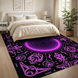 Mystical Purple Mandala Area Rug