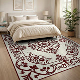 Ornate Red Ornate Red Medallion Persian Area Rug