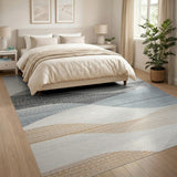 Grey Abstract Area Abstract Grey Wave Area Rug