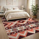 Pink Southwestern Geometric Area Rug