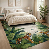 Jungle Tiger Family Area Rug