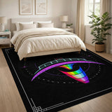 Cosmic Rainbow Vortex Bridge Area Rug
