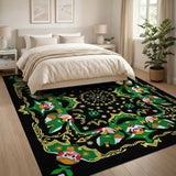 Green Mask Heritage Tribal Area Rug