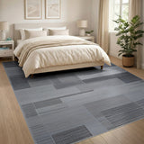 Geometric Modern Block Modern Grey Geometric Block Area Rug