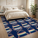 Rainbow Director Chair Washable Area Rug