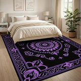Purple Mandala Medallion Area Rug