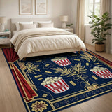 Cinema Popcorn Theater Kids Area Rug