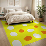 Playful Egg Yolk Yellow Area Rug